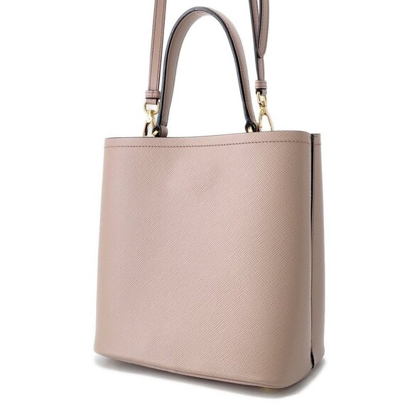 PRADA Panier 2WAYHandbag Leather Pink/Black 1BA212 - Picture 2 of 16